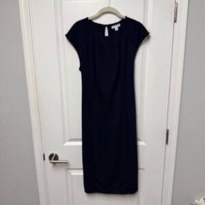 New York & Company Black Sheath Midi Dress